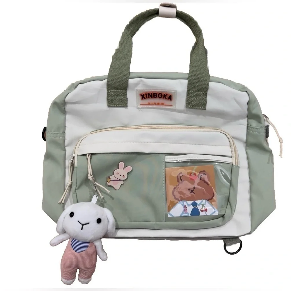 New Kawaii Xinboka Shoulder Bag School Weekend Sleepover Travel Bunny Bear Gift
